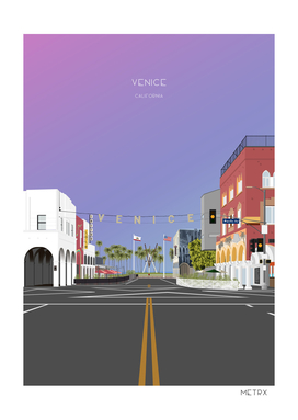 Venice, California Travel Illustration