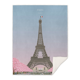 Paris, France Travel Illustration