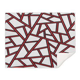 Abstract geometric pattern - red.