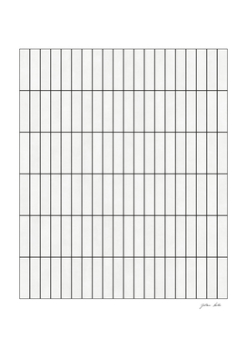 Rectangular Grid Pattern - White