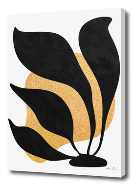 Abstract Golden Leaves No2
