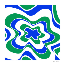 Abstract pattern - blue and green.