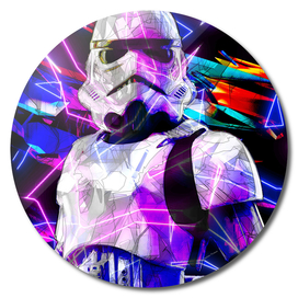 Stormtrooper - Star Wars - neon electric street art