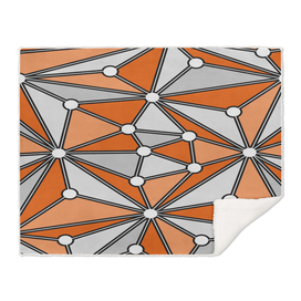 Abstract geometric pattern - orange and gray.