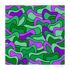 Abstract pattern - green and purple.