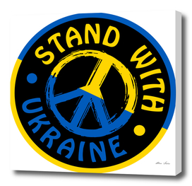 Stand with Ukraine Peace Symbol