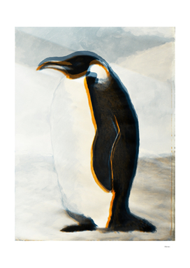 Emperor Penguin Painting Distortions