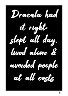 Dracula, social distance