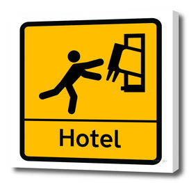 STICKMAN Hotel Sign