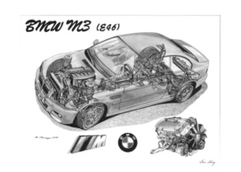BMW M3 e46 CUTAWAY