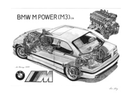 BMW M3 e36 CUTAWAY