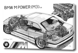 BMW M3 e36 CUTAWAY