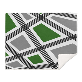 Abstract geometric pattern - green and gray.