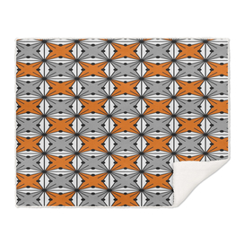 Abstract geometric pattern - gray and orange.