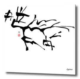 【風】（fu: Wind)/Oracle bone script