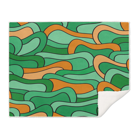 Abstract pattern - orange and green.