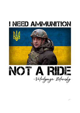 Ukraine I Need Ammunition Not A Ride Volodymyr Zelenskyy