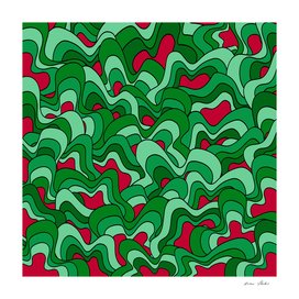 Abstract pattern - green and red.