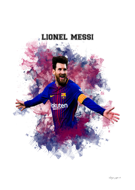 Lionel Messi Watercolor
