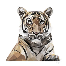 tiger polygonal art