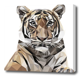 tiger polygonal art