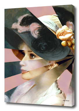 Renoir's Young Girl in a Pink and Black Hat & Audrey Hepburn
