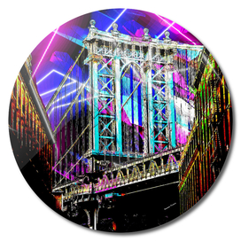New York - Manhattan Bridge - Street art Digital