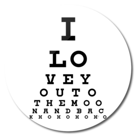 eye cart vision test motivation text art