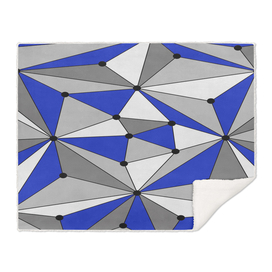Abstract geometric pattern - gray and blue.