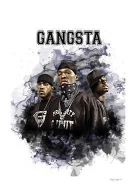Gangsta Rapper Watercolor