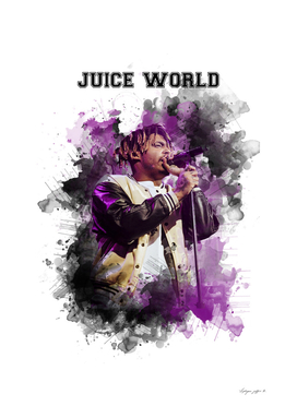 Juice World Rapper Watercolor