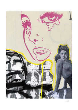 Comic Crying Girl | Pop Graffiti | Street-art aesthetics