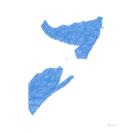 Somalia Flag Map Drawing Line Art