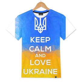 I LOVE UKRAINE FLAG