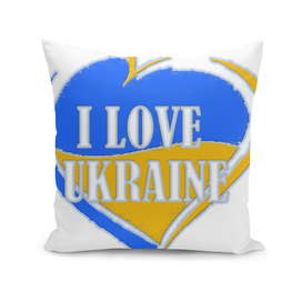 I LOVE UKRAINE FLAG