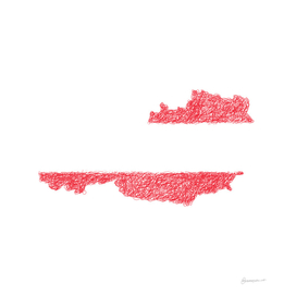 Austria Flag Map Drawing Scribble Art
