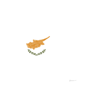 Cyprus Flag Map Drawing Scribble Art
