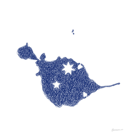 Heard Island and McDonald Islands Map Drawing Scribble Art
