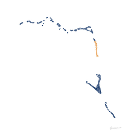 Marshall Islands Flag Map Drawing Scribble Art