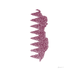 Qatar Flag Map Drawing Scribble Art