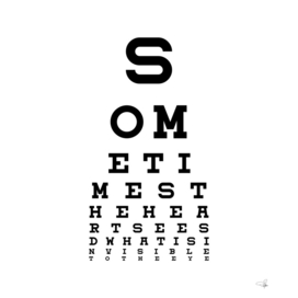 eye test text art motivational