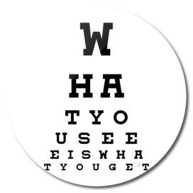 eye test text art