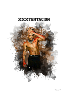 XXXTENTACION Rapper Watercolor
