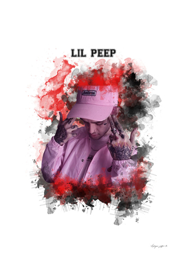 Lil Peep Raper Wtaercolor