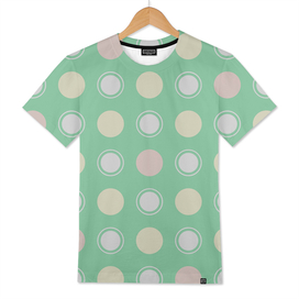 Dots on green background