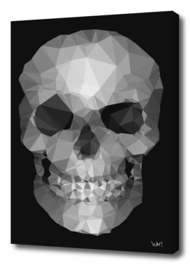 Polygons skull black