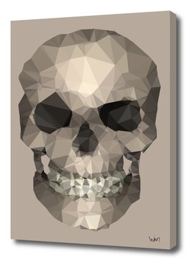 Polygons skull beige
