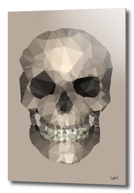 Polygons skull beige
