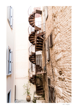 Spiral Staircase in Athens #1 #wall #art