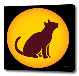 Cat icon poster print